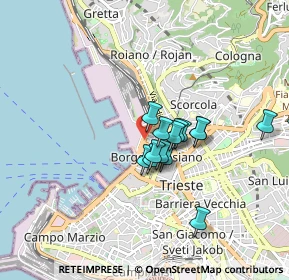Mappa Corso Camillo Benso Conte di Cavour, 34132 Trieste TS, Italia (0.67867)