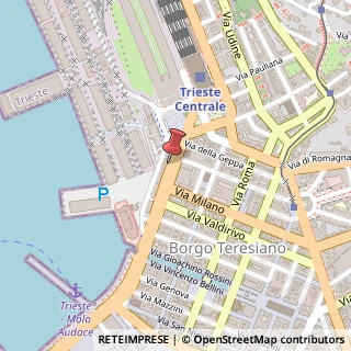 Mappa Corso Camillo Benso Conte di Cavour, 4, 34132 Trieste, Trieste (Friuli-Venezia Giulia)