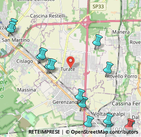 Mappa 22078 Turate CO, Italia (2.85467)