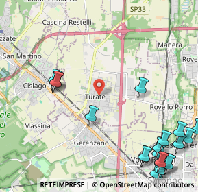 Mappa 22078 Turate CO, Italia (3.196)