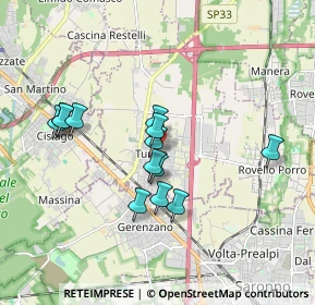 Mappa 22078 Turate CO, Italia (1.54077)