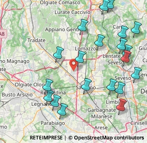 Mappa 22078 Turate CO, Italia (9.6295)