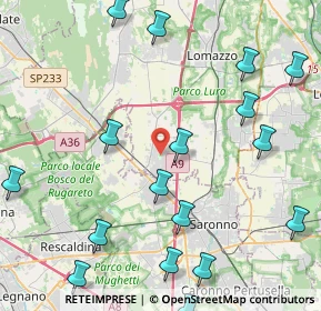 Mappa 22078 Turate CO, Italia (5.8365)