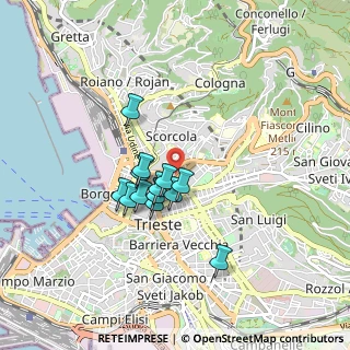 Mappa Via del Coroneo, 34133 Trieste TS, Italia (0.63769)