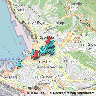 Mappa Via del Coroneo, 34133 Trieste TS, Italia (0.51875)