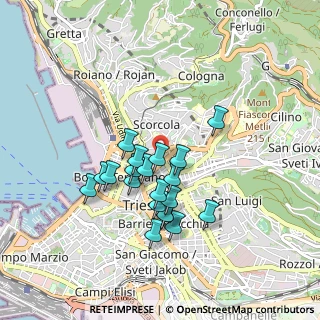 Mappa Via del Coroneo, 34133 Trieste TS, Italia (0.739)
