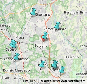 Mappa Via Armando Diaz, 20831 Seregno MB, Italia (4.85727)