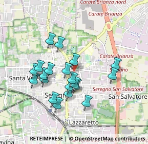 Mappa Via Luigi Settembrini, 20831 Seregno MB, Italia (0.807)