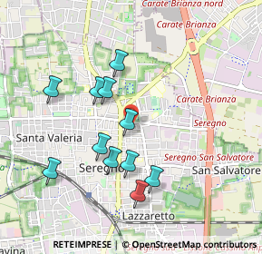 Mappa Via Giusti incrocio, 20831 Seregno MB, Italia (0.85636)