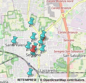 Mappa Via Luigi Settembrini, 20831 Seregno MB, Italia (0.78455)