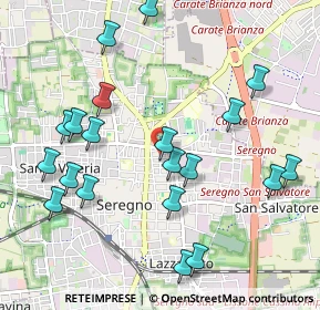 Mappa Via Giusti incrocio, 20831 Seregno MB, Italia (1.1195)