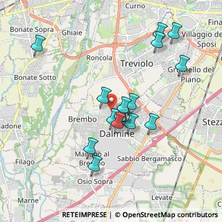 Mappa Via Giotto, 24044 Dalmine BG, Italia (1.74688)