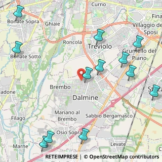 Mappa Via Giotto, 24044 Dalmine BG, Italia (2.91667)