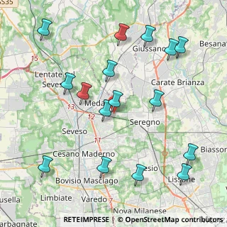 Mappa Via Legnano, 20821 Meda MB, Italia (4.71813)
