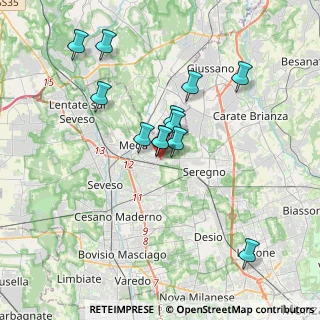 Mappa Via Legnano, 20821 Meda MB, Italia (3.19167)
