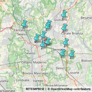 Mappa Via Legnano, 20821 Meda MB, Italia (3.13583)