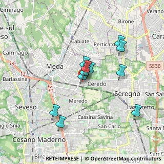 Mappa Via Legnano, 20821 Meda MB, Italia (1.53364)