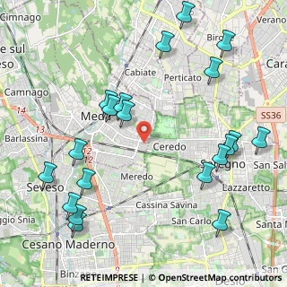 Mappa Via Legnano, 20821 Meda MB, Italia (2.5645)
