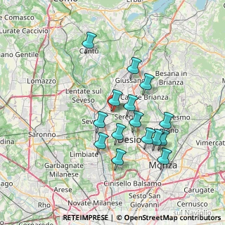 Mappa Via Legnano, 20821 Meda MB, Italia (6.492)