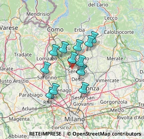 Mappa Via Legnano, 20821 Meda MB, Italia (9.40583)