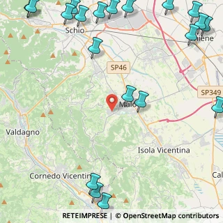 Mappa Via Sile, 36030 Monte di malo VI, Italia (7.1245)