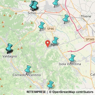Mappa Via Sile, 36030 Monte di malo VI, Italia (6.4545)