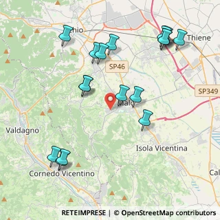 Mappa Via Sile, 36030 Monte di malo VI, Italia (4.60471)