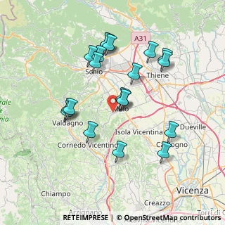 Mappa Via Sile, 36030 Monte di malo VI, Italia (7.029)