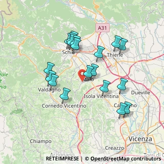 Mappa Via Sile, 36030 Monte di malo VI, Italia (6.96737)