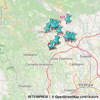 Mappa Via Sile, 36030 Monte di malo VI, Italia (5.79077)