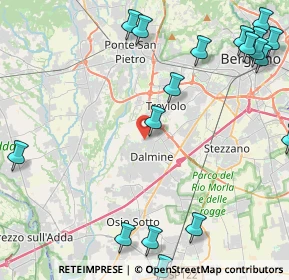 Mappa Via A. Mantegna, 24044 Dalmine BG, Italia (6.3155)