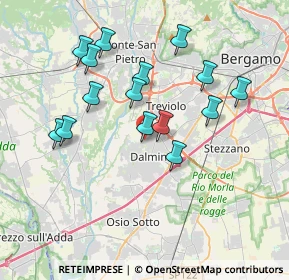 Mappa Via A. Mantegna, 24044 Dalmine BG, Italia (3.482)