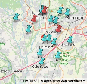 Mappa Via A. Mantegna, 24044 Dalmine BG, Italia (3.70778)