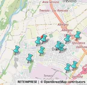 Mappa Via A. Mantegna, 24044 Dalmine BG, Italia (1.00727)