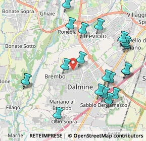 Mappa Via A. Mantegna, 24044 Dalmine BG, Italia (2.303)