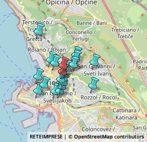 Mappa Via dei Cunicoli, 34126 Trieste TS, Italia (1.244)