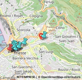 Mappa Via dei Cunicoli, 34126 Trieste TS, Italia (1.27643)