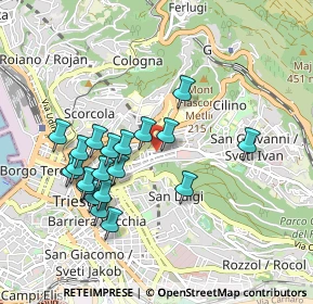 Mappa Via dei Cunicoli, 34126 Trieste TS, Italia (0.884)