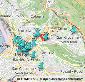 Mappa Via dei Cunicoli, 34126 Trieste TS, Italia (0.906)