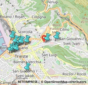 Mappa Via dei Cunicoli, 34126 Trieste TS, Italia (1.144)