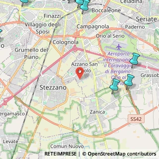 Mappa Via S. Tomaso, 24052 Azzano San Paolo BG, Italia (3.80455)