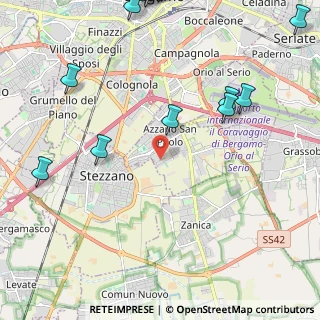 Mappa Via S. Tomaso, 24052 Azzano San Paolo BG, Italia (3.5575)