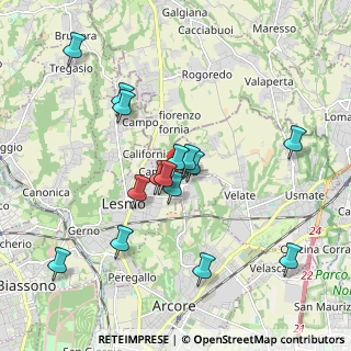 Mappa Viale Grigna, 20857 Camparada MB, Italia (1.82267)