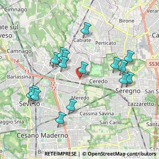 Mappa Via Confalonieri, 20821 Meda MB, Italia (2.03688)