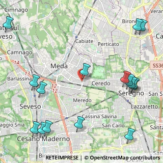 Mappa Via Confalonieri, 20821 Meda MB, Italia (2.9925)