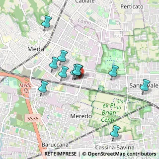 Mappa Via Confalonieri, 20821 Meda MB, Italia (0.8075)