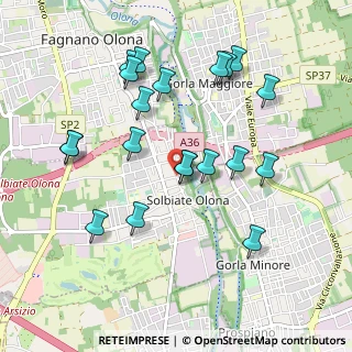 Mappa Via Giacomo Matteotti, 21058 Solbiate Olona VA, Italia (0.983)