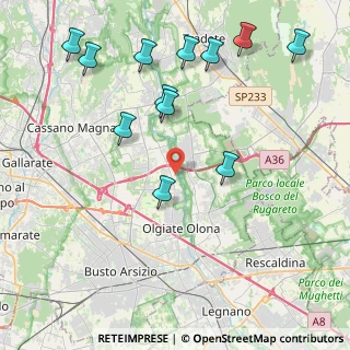 Mappa Via Giacomo Matteotti, 21058 Solbiate Olona VA, Italia (4.7275)