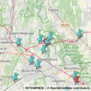 Mappa Via Giacomo Matteotti, 21058 Solbiate Olona VA, Italia (5.17083)
