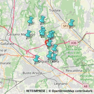 Mappa Via Giacomo Matteotti, 21058 Solbiate Olona VA, Italia (2.82077)